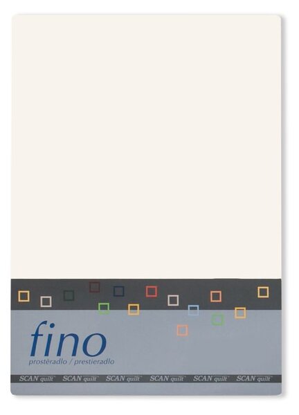 Bavlněné prostěradlo FINO smetanová 170 x 270 cm
