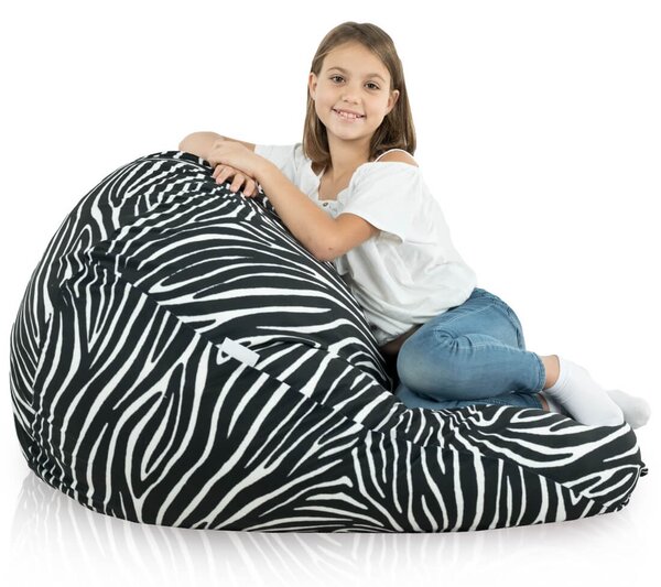 Sedací vak Primabag Mega Sako Design zebra