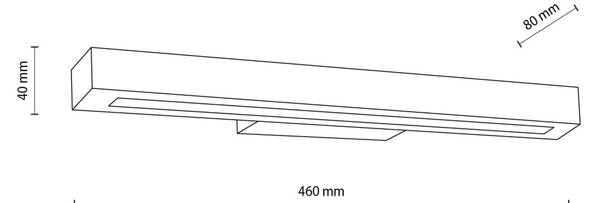 Nástěnné LED svítidlo TK TEO 5919 tmavé dřevo
