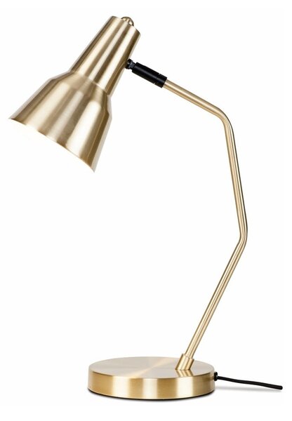 Stolní lampa s kovovým stínidlem ve zlaté barvě (výška 44 cm) Valencia – it's about RoMi