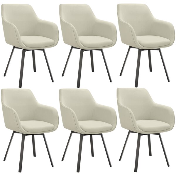 Tectake® Otočné křeslo Alicon čalouněné 57 x 59 x 88 cm