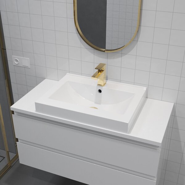 Oltens Gota umyvadlová baterie stojící zlatý lesk 32201800