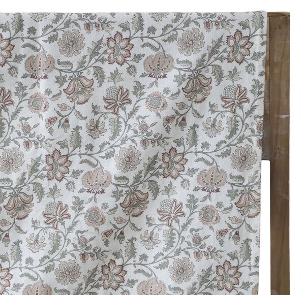 Krémový bavlněný ubrus s květy Aix Wild Flowers - 140*240 cm - Chic Antique