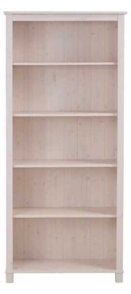 Bílá knihovna z borovicového dřeva 77x171 cm Pinto - Støraa