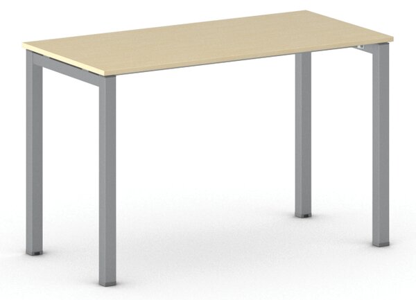 Stůl PRIMO SQUARE se šedostříbrnou podnoží 1200 x 600 x 750 mm, bříza