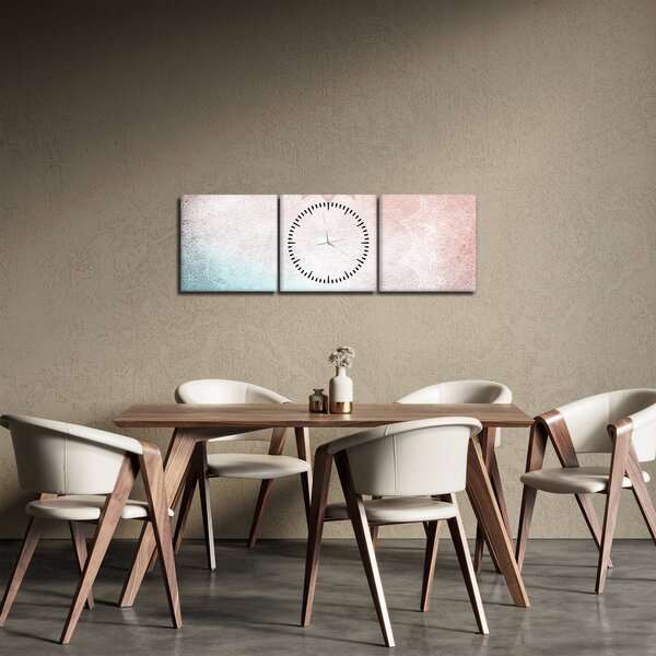 Obraz - Mandaly ve zdi 2 (s hodinami) (90x30 cm)