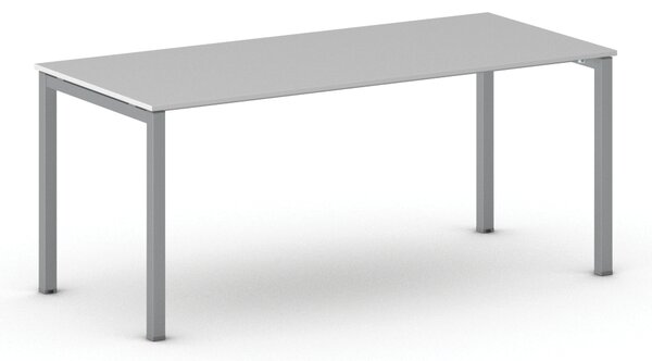 Kancelářský stůl METAL, 180x80 cm, šedá