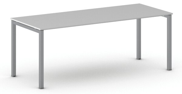 Kancelářský stůl METAL, 200x80 cm, šedá
