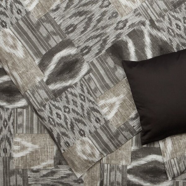 Povlečení KLASIK DESIGN patch ethno šedobéžová 140 x 200/70 x 90 cm