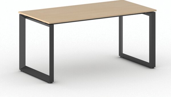 Kancelářský stůl PRIMO INSPIRE, 160x80 cm, černá podnož, buk