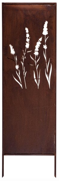 Zahradní Paraván Edelrost 160x50 cm Ochranný Panel s Trawními Stébly
