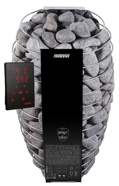 Harvia Spirit SP60XW 6,0 kW WiFi černá, Černá