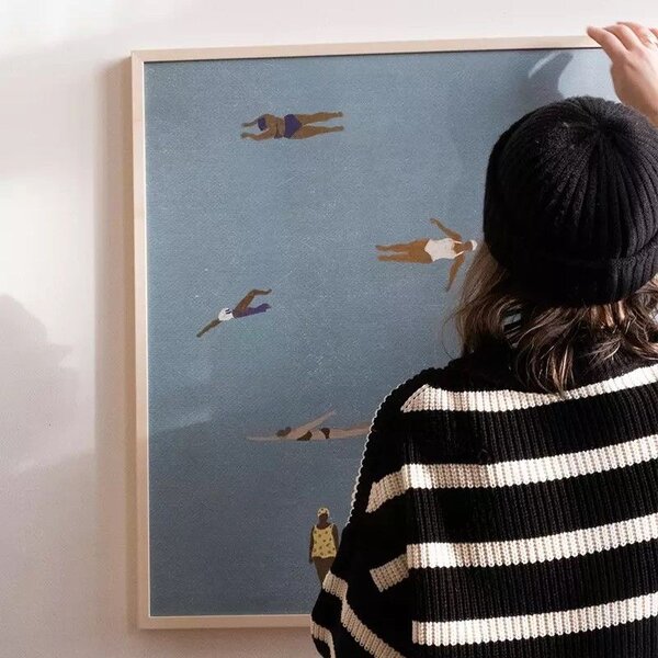 Plakát Swimmers 70 × 50 cm