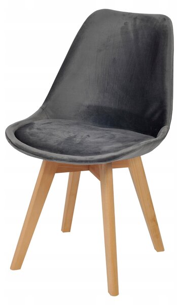 Ekspand | Židle WF1058 - Tmavě šedá - Skandinávský design - Ergonomická a pohodlná - Jídelní židle