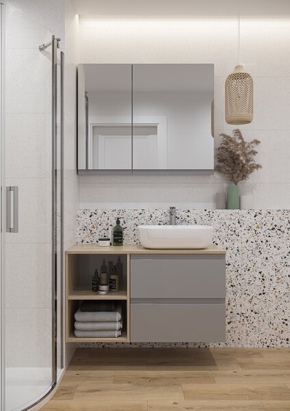 Cersanit Moduo umyvadlo 50.5x36 cm obdélníkový na pult bílá K116-050
