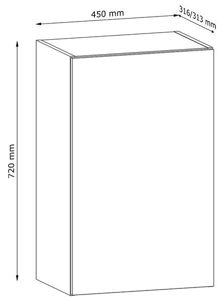 LANGEN ap | horní skříňka G45 | push open | UNI provedení | artisan