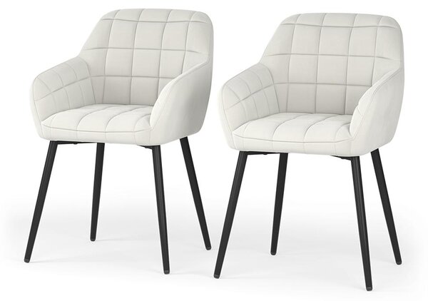 Židle jídelny Vicco Relio Béžová 53.5 x 55.5 cm Sada 2 kusů, Model 59375