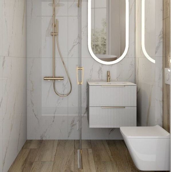 LaVita Lago sada wc s mísou a sedátkem závěsná bez splachovacího kruhu s vírovým splachováním bílá lesk 5900378344858