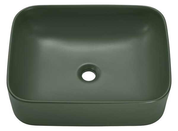Comad Keramické umyvadlo na desku UN-KAMA-MFG-50, zelená