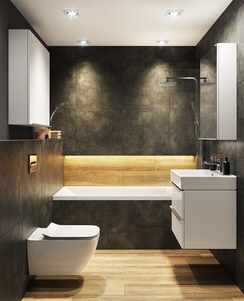 Cersanit Virgo skříňka 40x17.95x80 cm boční závěsná bílá S522-036