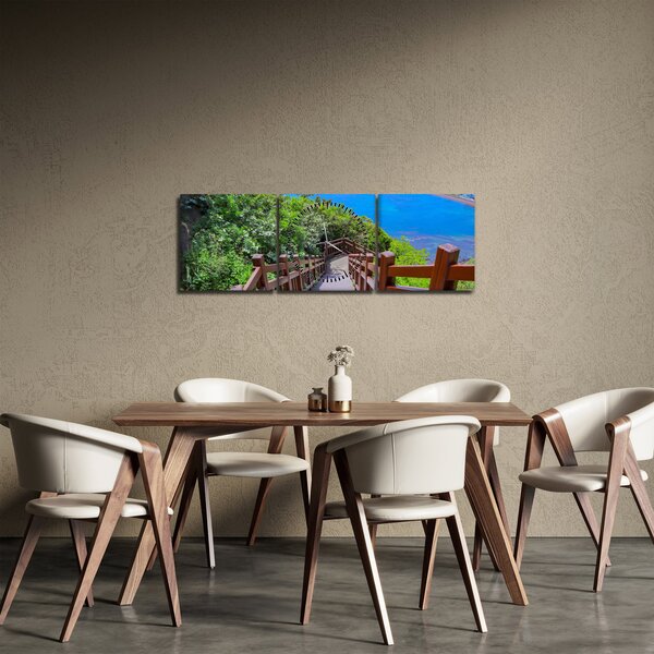 Obraz - Panorama (s hodinami) (90x30 cm)
