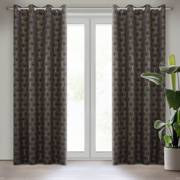 ZÁVĚS NA KROUŽCÍCH KAJE 135X250 CMVZOROVANÁ