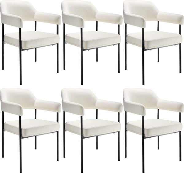 Tectake® Křeslo Doé čalouněné 58 x 62 x 85 cm