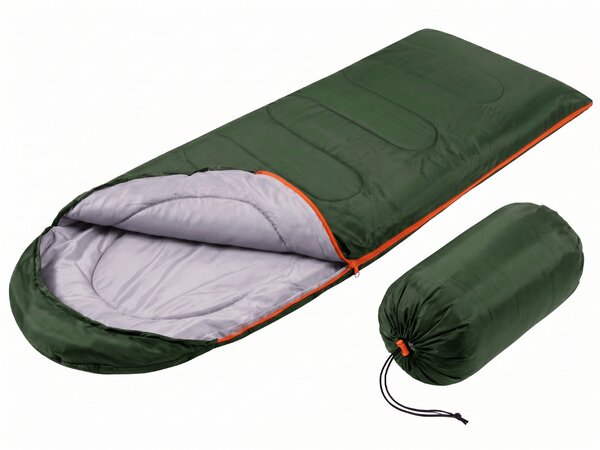 Spací pytel 2v1 SNOORA 210x75 cm, zelený