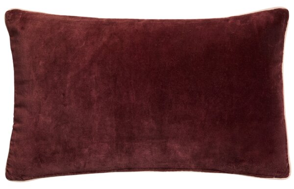 Kave Home Červený sametový povlak na polštář Ovelin 30 x 50 cm