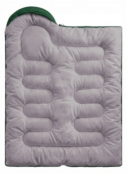 Spací pytel 2v1 SNOORA 210x75 cm, zelený