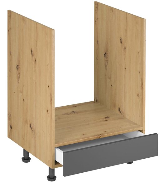 LANGEN šp | dolní skříňka D60ZK PUSH OPEN pro vestavnou troubu | 60 cm | SOKL v CENĚ | artisan/šedá