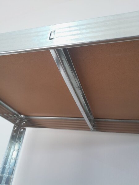 IQ Garden Bezšroubový regál s 5 policemi, 180 × 60 × 40 - pozinkovaný 312505