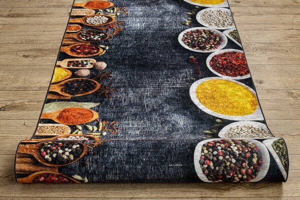 Makro Abra Běhoun pogumovaný PRATELNÝ LOTUS KITCHEN 40580 Do kuchyně šedý zlatý Šíře: 60 cm