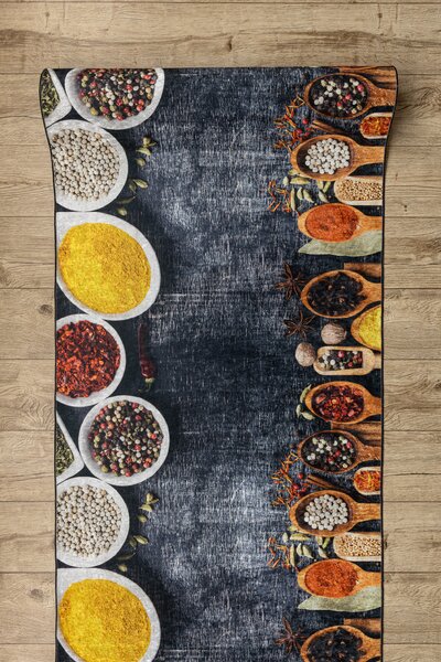 Makro Abra Běhoun pogumovaný PRATELNÝ LOTUS KITCHEN 40580 Do kuchyně šedý zlatý Šíře: 60 cm