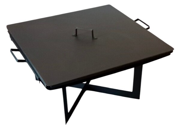 IQ Garden Čtvercové ohniště s roštem a víkem - 70 cm IGNIRA 327261