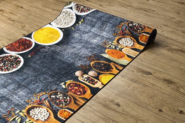 Makro Abra Běhoun pogumovaný PRATELNÝ LOTUS KITCHEN 40580 Do kuchyně šedý zlatý Šíře: 60 cm