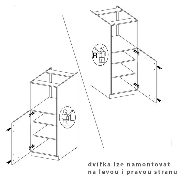 Kuchyňská linka LARA gr | 280 cm | UNI provedení | VÝBĚR TYPU ZÁSUVEK | šedá lesk