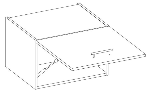 Kuchyňská linka VIGO b | 240 cm | PREMIUM BOX | UNI dvířka | lancelot/bílá lesk