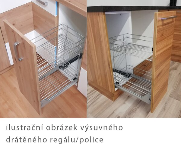 Kuchyňská linka VIGO b | 270 cm | PREMIUM BOX | UNI dvířka | lancelot/bílá lesk