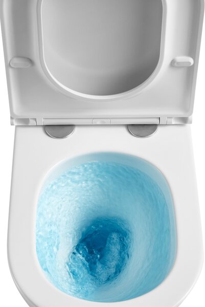 Invena Glamour wc mísa se sedátkem s pomalým sklápěním závěsná bez splachovacího kruhu bílá polomat CE-92-001