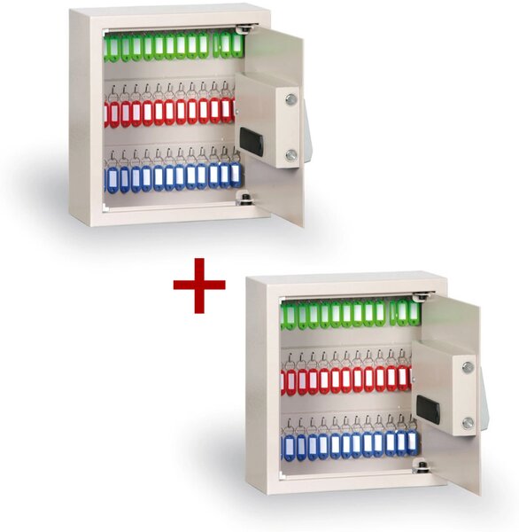 Sejf na klíče s elektronickým zámkem, 48 klíčů, 1+1 ZDARMA
