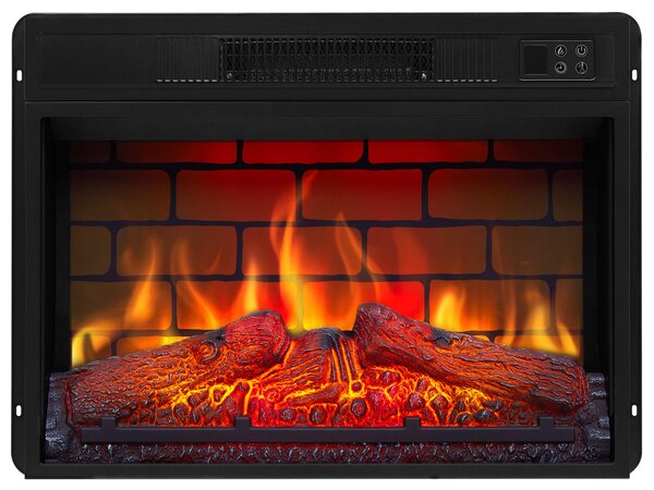 Elektrický krb ArtiFlame AF23BS – vestavný elektrický krb 1800 W, realistický efekt plamenů s LED diodami, topná funkce, dálkové ovládání, časovač, černý