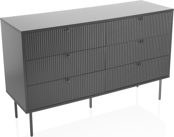 Hjh LIVING Příborník KARBY S Komoda Skříňka Knoflíková úchytka 75,0 x 120,0 x 40,0 cm