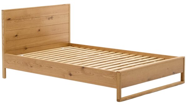 Kave Home Dubová jednolůžková postel Alguema 90 x 190 cm
