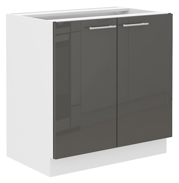 Kuchyňská linka LARA gr | 260 cm | UNI provedení | VÝBĚR TYPU ZÁSUVEK | šedá lesk