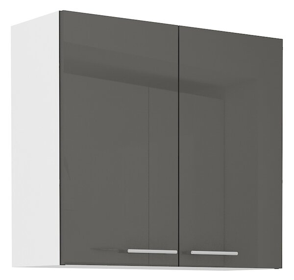 Kuchyňská linka LARA gr | 220x370 cm | UNI provedení | VÝBĚR TYPU ZÁSUVEK | šedá lesk