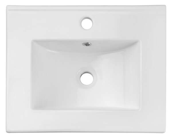 Comad Dance White umyvadlo 51x40 cm obdélníkový zápustný bílá UM2050RBDANCE50DP