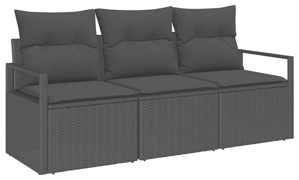 Set pohovek 3 ks Černá polyratan 3346243
