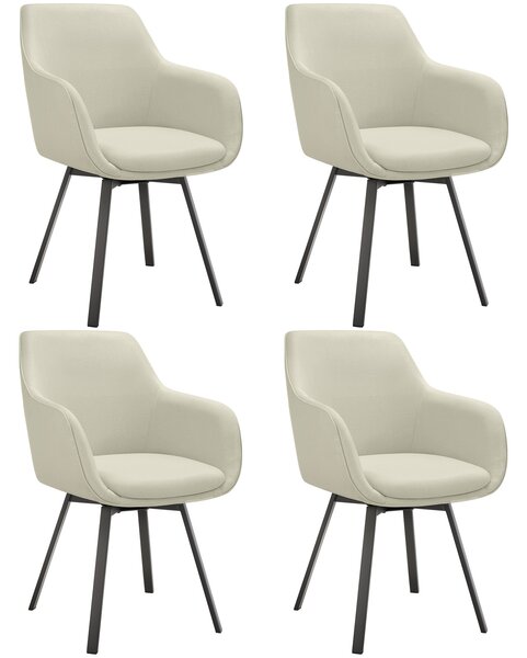 Tectake® Otočné křeslo Alicon čalouněné 57 x 59 x 88 cm