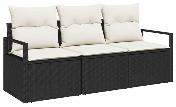 Set pohovek 3 ks Černá polyratan 3346237
